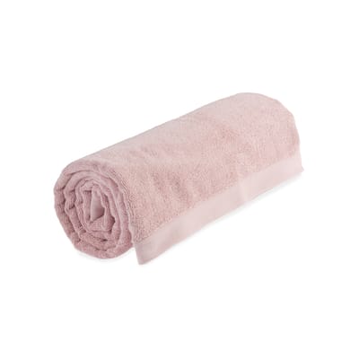 Drap de bain bouclette tissu rose / 100 x 150 cm - Coton bio - Au Printemps Paris