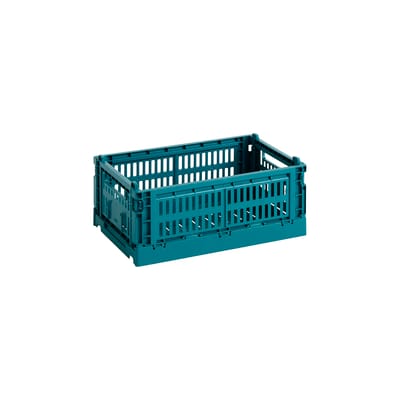 Panier Colour Crate plastique vert Small / 17 x 26,5 cm - Recyclé - Hay