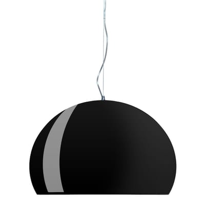Suspension FL/Y plastique noir / Ø 52 cm - Kartell