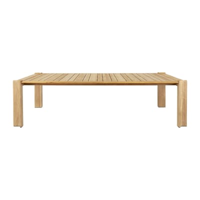 Table rectangulaire Atmosfera bois naturel / 281 x 105 cm - 8 personnes / Teck - Gubi