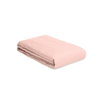 au printemps paris - housse de couette 140 x 200 cm lin en tissu, lin lavé couleur rose 20.8 made in design