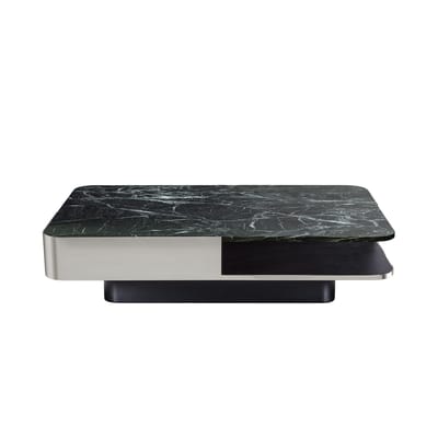 Table basse Lounge pierre vert métal / Marbre - 120 x 80 cm - RED Edition