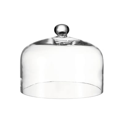 leonardo - cloche plat en verre couleur transparent 17.54 x 22 cm made in design
