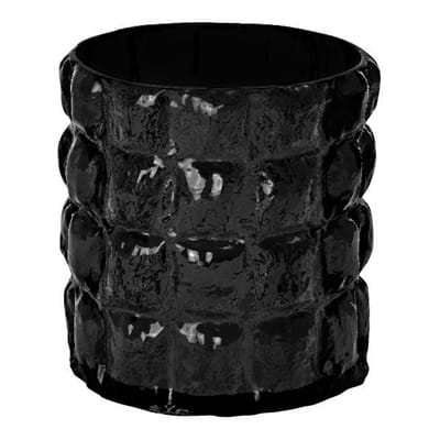 Vase Matelasse plastique noir / Seau à glace / Corbeille - Kartell