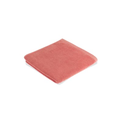 au printemps paris - serviette de douche toilette en tissu, coton biologique gots couleur orange 19.83 x cm made in design