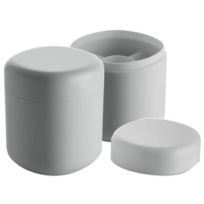 Boîte Birillo plastique blanc pour cotons-tiges - Alessi