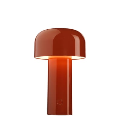 Lampe sans fil rechargeable Bellhop plastique rouge / USB - Barber & Osgerby, 2018 - Flos