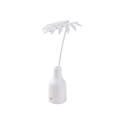 Lampe sans fil rechargeable Leaf Lamp - Stellou plastique blanc / LED - Seletti