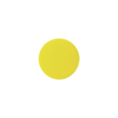 normann copenhagen - couvercle deko en céramique couleur jaune 10 x 1.6 cm designer studio yolk made in design