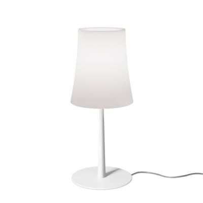Lampe de table Birdie Easy Small plastique blanc / H 43 cm - Foscarini