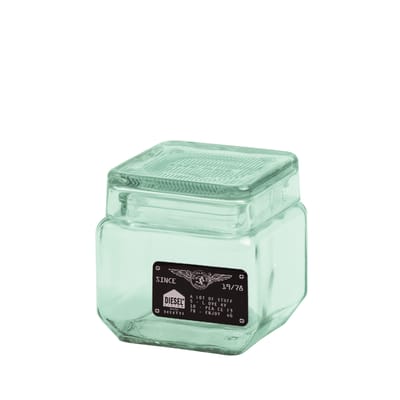 Pot Industrial Glass verre vert transparent / L 11 x H 11 cm - Diesel living with Seletti