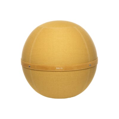 Pouf Ballon Original Regular tissu jaune / Siège ergonomique - Ø 55 cm - BLOON PARIS