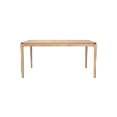 Table rectangulaire Bok bois naturel / 160 x 80 cm - 6 personnes - Ethnicraft