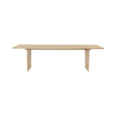 Table rectangulaire Private bois naturel / 260 x 100 cm - Gubi