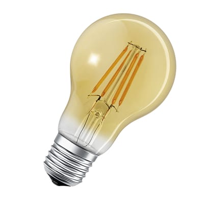Ampoule LED E27 connectée / Smart+ verre or / Filaments Standard - 6W = 60W / Bluetooth - Variable - Ledvance