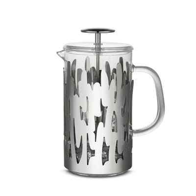 Cafetière à piston Barkoffee verre métal / 8 tasses - Pour café, thé, tisane - Alessi