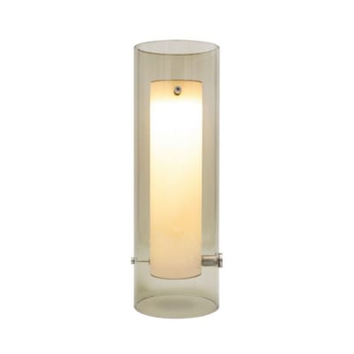 Lampe de table Lasospesa LED verre gris / Ø 10 x H 30 cm - Fontana Arte