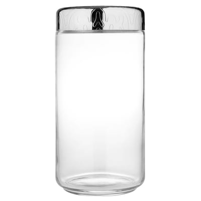 Bocal hermétique Dressed verre métal transparent / H 21 cm - 150 cl - Alessi