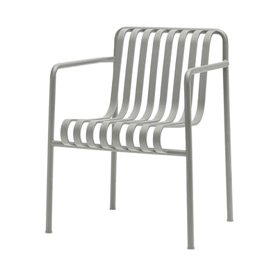 Hay Grey - Stackable Armchair Palissade - Epoxy Paint - Designer Ronan & Erwan Bouroullec 45Cm