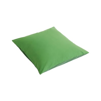 Taie d'oreiller 65 x 65 cm Duo tissu vert / Coton Oeko-tex - Hay