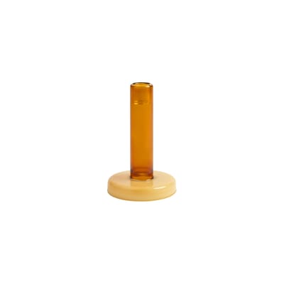 Klevering Orange & - Candle Stick Bole - Borosilicated Glass - Designer Lex Pott Size 10