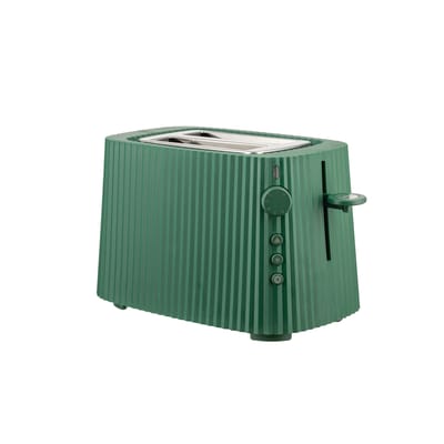 Alessi Green - Toaster Plissé Uk - - Thermoplastic Resin - Designer Michele De Lucchi Small