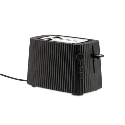 Alessi Black - Toaster Plissé Uk - - Thermoplastic Resin - Designer Michele De Lucchi Small
