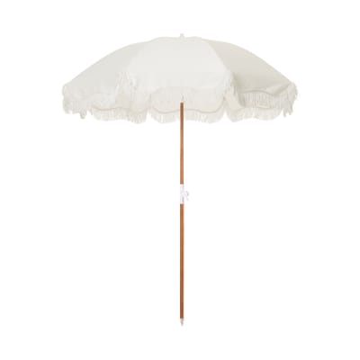 Parasol Holiday tissu blanc / Ø 150 cm - BUSINESS & PLEASURE