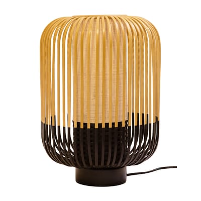 Lampe de table Bamboo Light noir bois naturel / H 39 x Ø 27 cm - Forestier