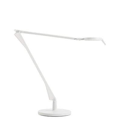 Lampe de table Aledin TEC LED plastique blanc / Diffuseur plat / Version mate - Kartell