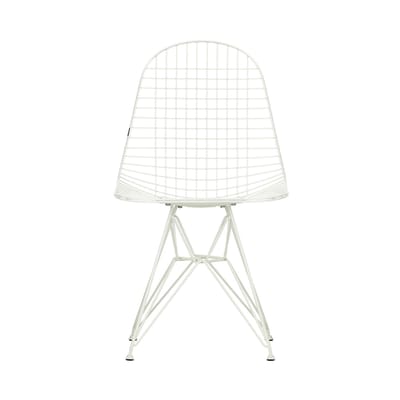 Chaise Wire Chair DKR Colours métal blanc / By Charles & Ray Eames, 1951 - Vitra