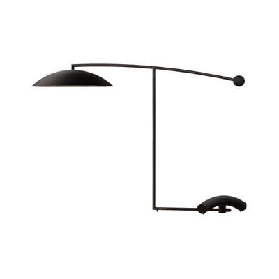 Lampe de table Orbit LED métal noir / Kevin Gray, 1981 - L 81 cm - Lumen Center Italia