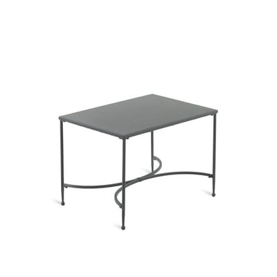 Table basse Toscana métal gris noir / 52 x 38 x H 38 cm - Unopiu