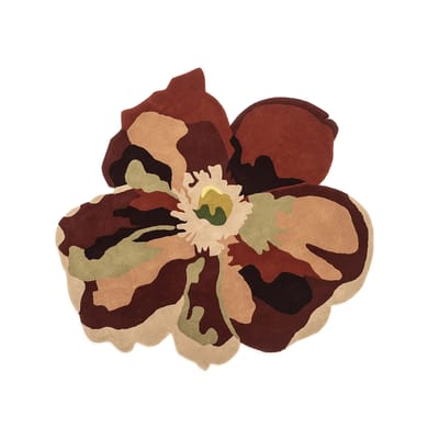 Tapis Flora - Bloom 2 multicolore / By Santoi Moix - 150 x 170 cm / Laine - Nanimarquina