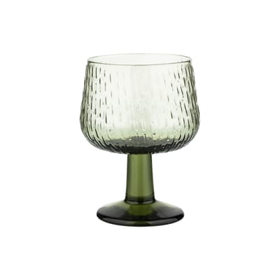 marimekko - verre à vin syksy en verre, soufflé couleur vert 7.5 x 11.8 cm designer matti klenell made in design