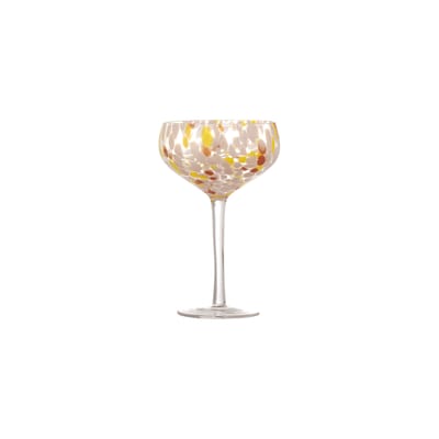 bloomingville - verre à cocktail lilya rose 12 x 0.1 18 cm verre, soufflé bouche