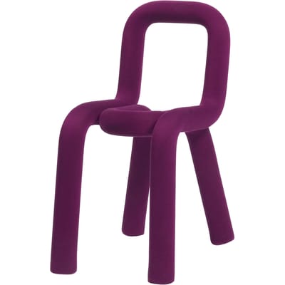 moustache - housse de chaise bold en tissu, polyuréthane couleur violet 10 x 28 2 cm designer big game made in design