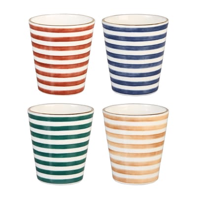 & klevering - mug casablanca en céramique, porcelaine couleur multicolore 17.54 x 8 cm made in design
