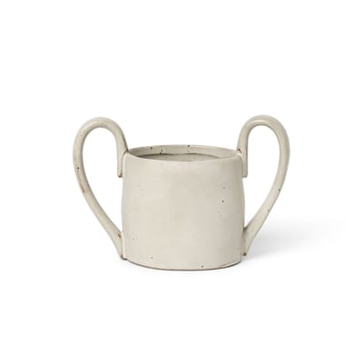 ferm living - tasse enfant flow en céramique, porcelaine émaillée couleur blanc 14.5 x 16.51 9 cm made in design