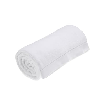 au printemps paris - drap de bain toilette en tissu, coton biologique gots couleur blanc 19.83 x cm made in design
