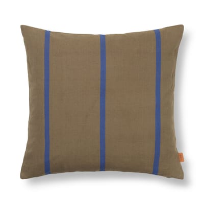 Coussin Grand tissu bleu vert / Lin & coton - 50 x 50 cm - Ferm Living