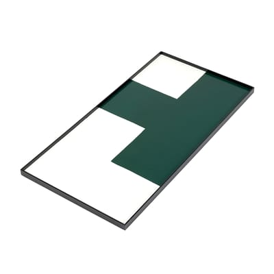 serax - plateau tray wood en bois couleur vert 60 x 30 1.8 cm designer marie  michielssen made in design