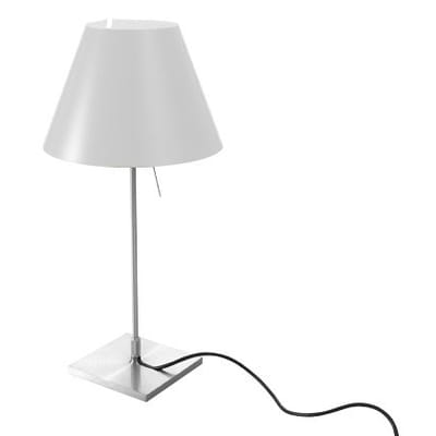 Lampe de table Costanzina métal plastique blanc / H 51 cm - Luceplan