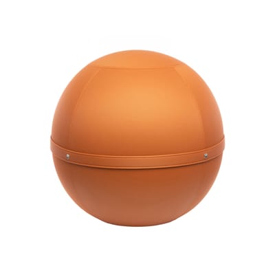 Pouf Ballon Outdoor Regular tissu orange / Siège ergonomique - Pour l'extérieur - Ø 55 cm - BLOON PA