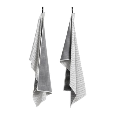 hay - torchon torchons en tissu, polyester couleur gris 18.17 x cm designer studio made in design