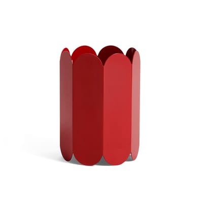 Vase Arcs métal rouge / Ø 17 x H 25 cm - Hay