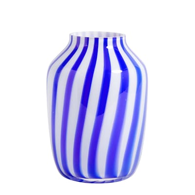 Vase Juice verre bleu / Haut - Ø 20 x H 28 cm - Hay
