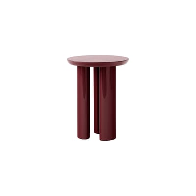 Table d'appoint Tung JA3 bois rouge / Ø 38 x H 48 cm - MDF - &tradition