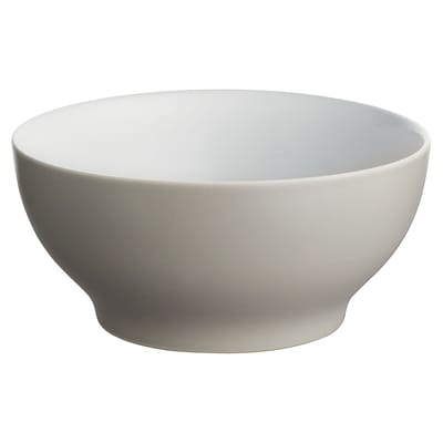 alessi - bol tonale gris 17 x 33 7 cm designer david chipperfield céramique, céramique stoneware