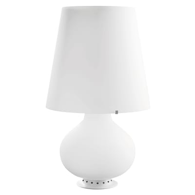 Lampe de table Fontana Small verre blanc / H 34 cm - Fontana Arte